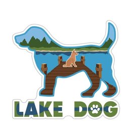 Dog Speak 3" Decal Lake Dog