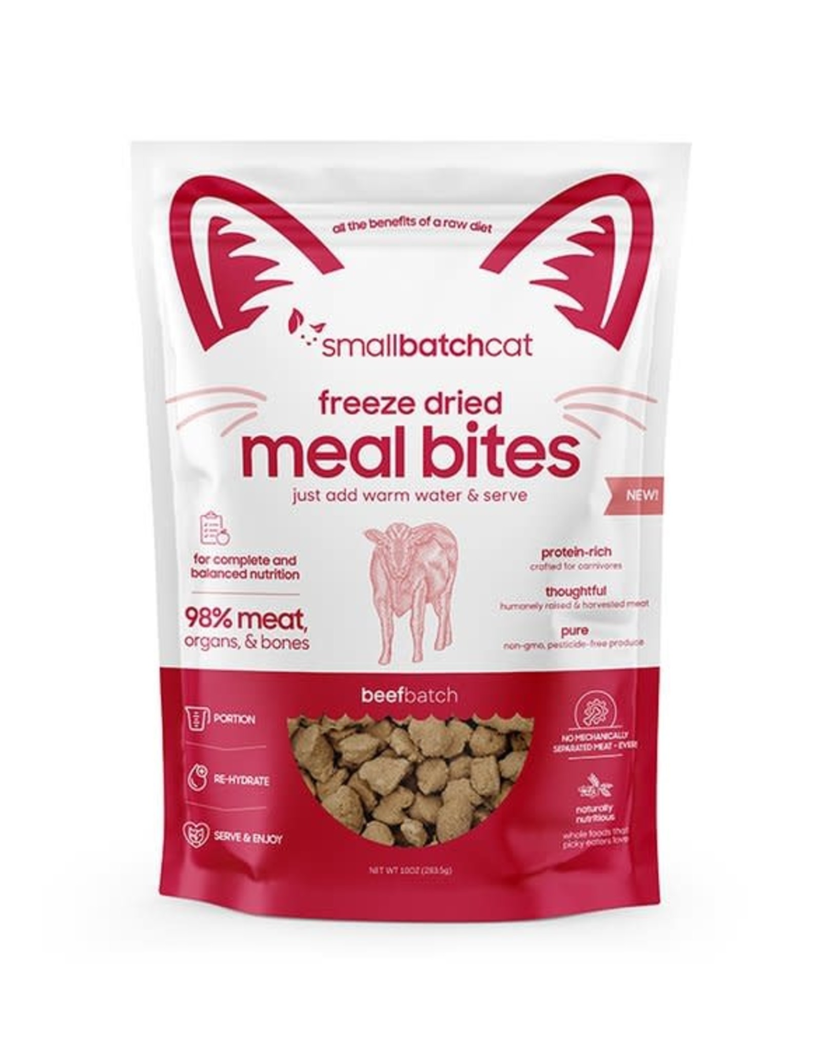 Smallbatch Freeze-Dried Beef for Cats 10oz