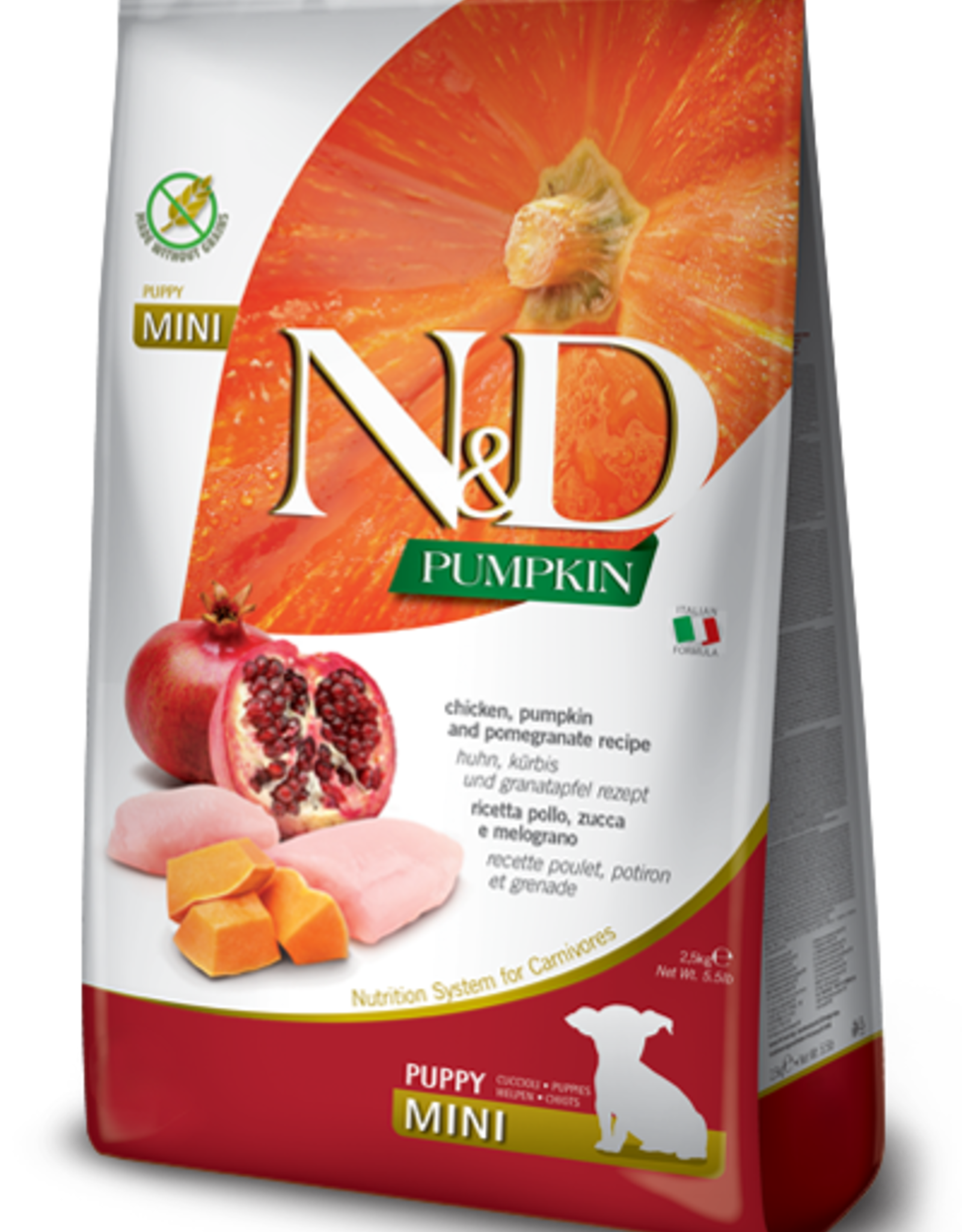 N&D PUMPKIN DOG QUAGLIA E MELOGRANO ADULT MINI 2KG - New Pet By New Pharm