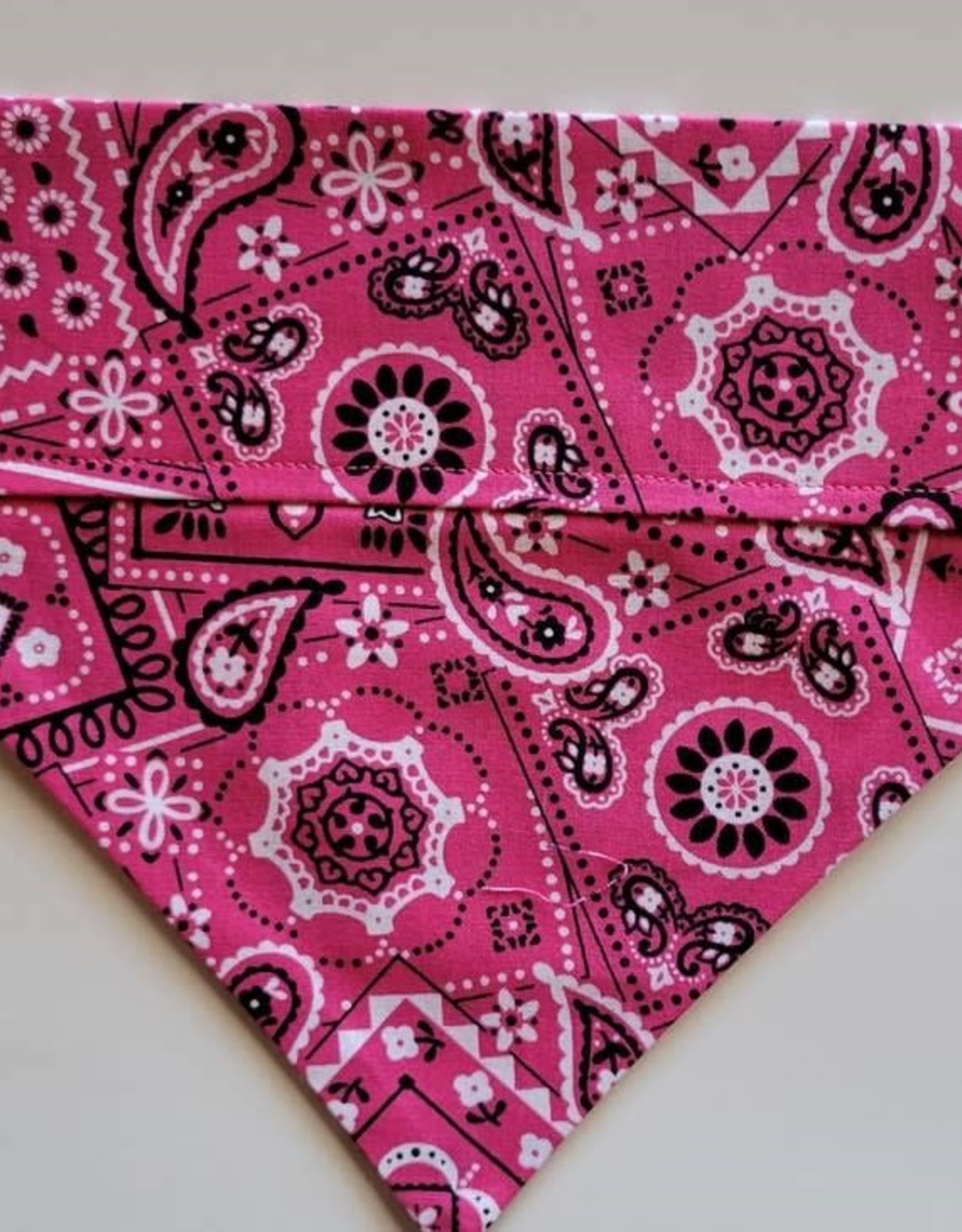 Paisley in Pink Bandana - Over the Collar