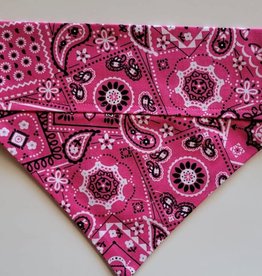 Paisley in Pink Bandana - Over the Collar