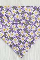 Purple Daisy Bandana - Over the Collar