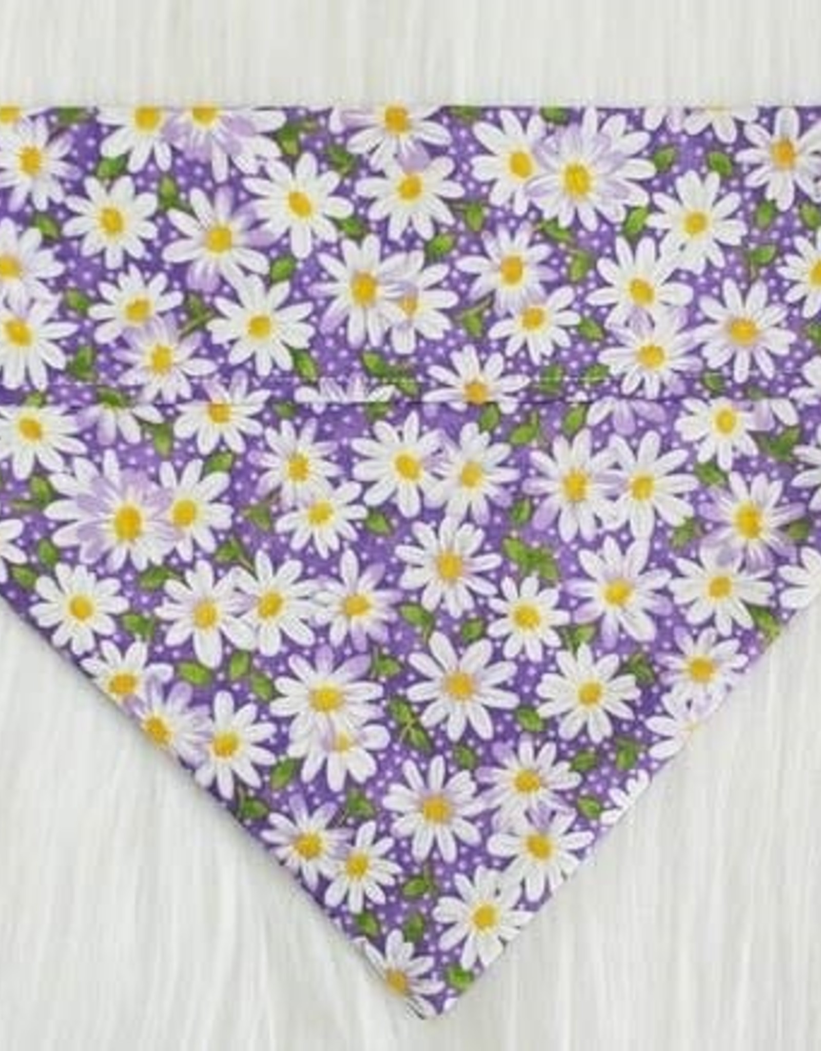 Purple Daisy Bandana - Over the Collar