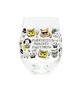 Stemless Wine Glass - Purrsecco