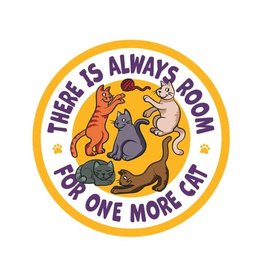 Dog Speak 3" Decal There is Always Room for One More Cat