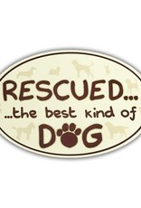 Dog Is Good Car Magnet: Rescued, The Best Kind of Dog