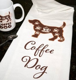 Kitchen Tea Towel - Coffee Dog