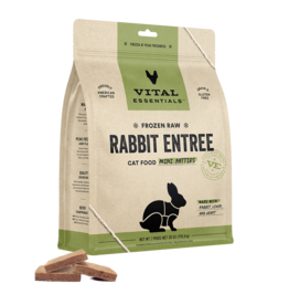 Vital Essentials Vital Essentials Cat Frozen Rabbit Mini Patties 28oz