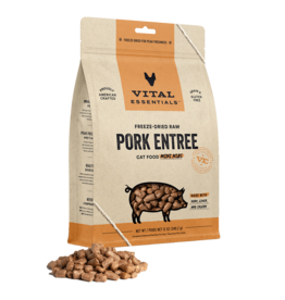 Vital Essentials Vital Essentials Cat Freeze-Dried Pork Mini Nibs 12oz