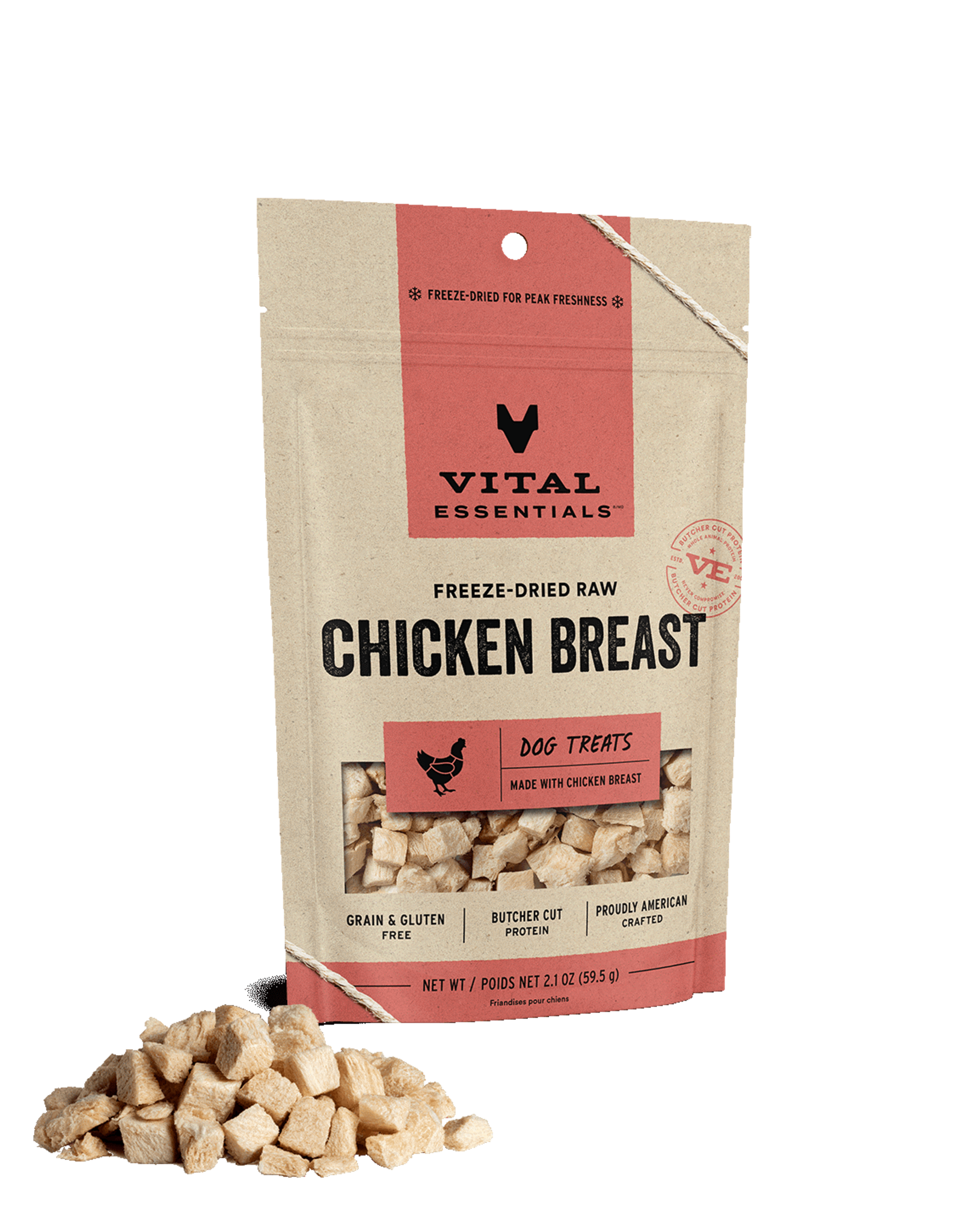 Vital Essentials Vital Essentials Dog Treat Chicken Breast 2.1oz