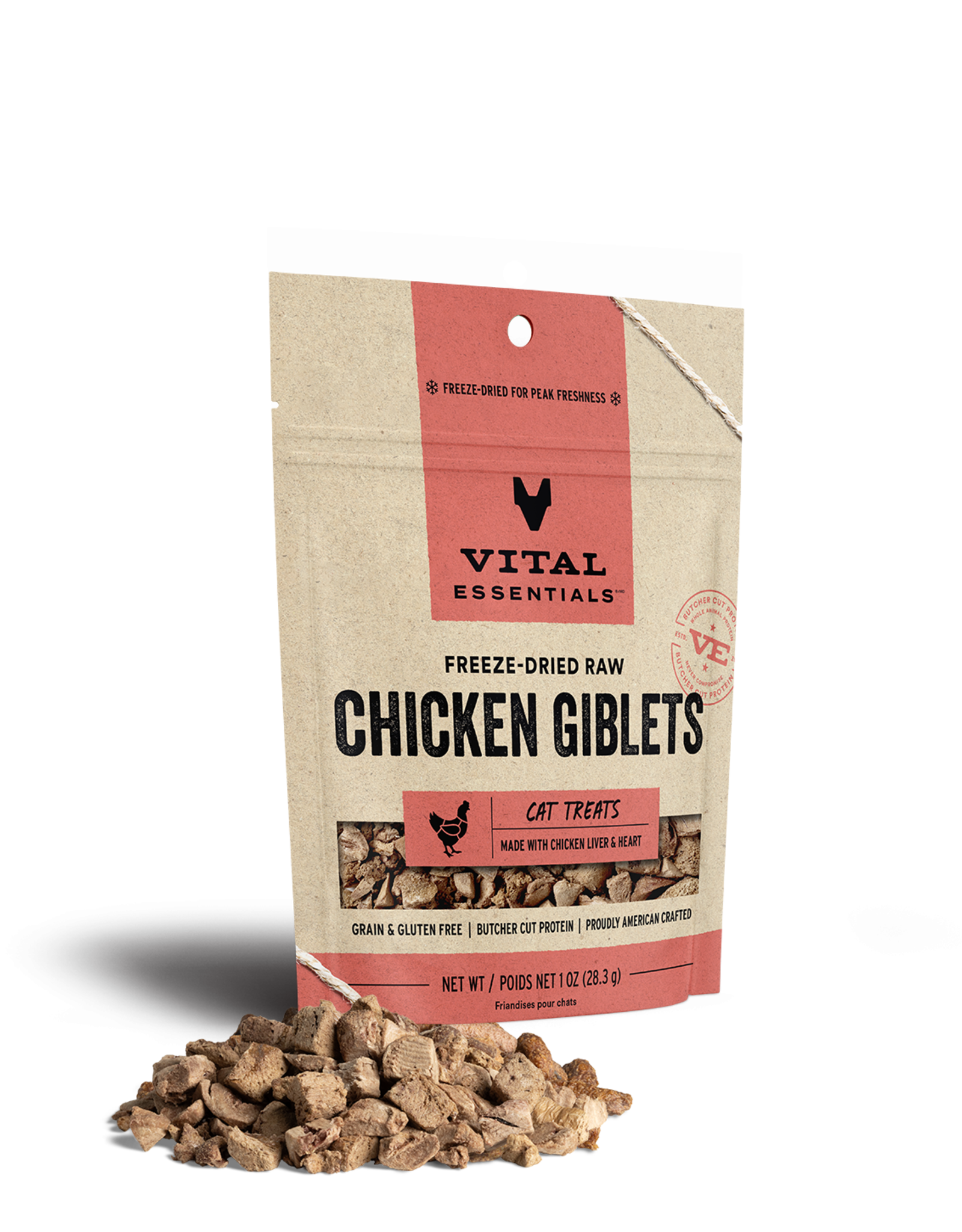 Vital Essentials Vital Essentials Cat Treats Chicken Giblets