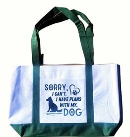 Good Boy Dog Beer Sorry, I Can't. I Have Plans with my Dog Beach Tote
