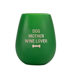 Silicone Wine Cup - Dog Mother Wine Lover
