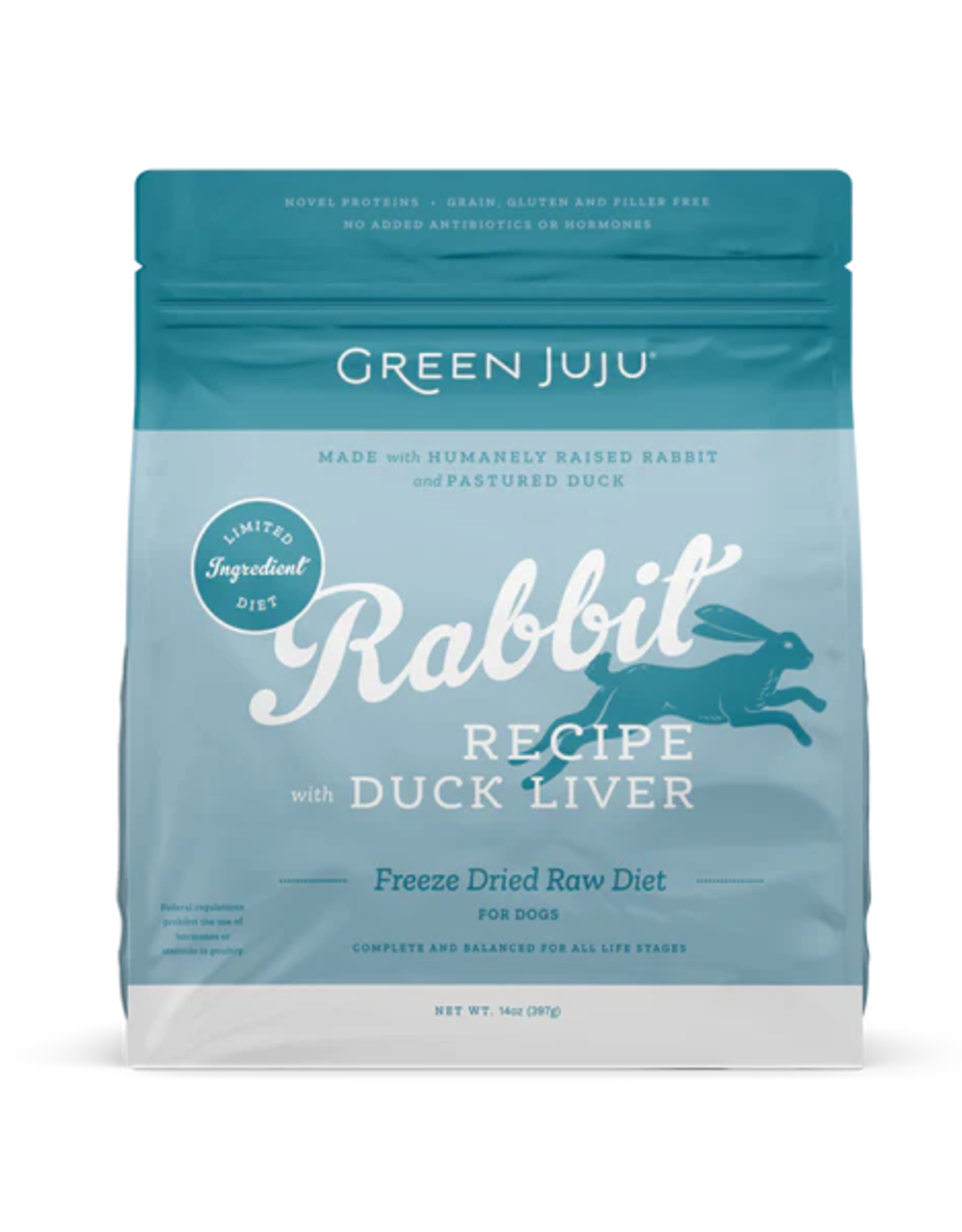 Green Juju Green Juju Freeze-Dried Raw Rabbit with Duck Liver Recipe