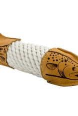 Tall Tails Tall Tails Leather Trout Rope Toy 15"