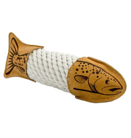 Tall Tails Tall Tails Leather Trout Rope Toy 15"