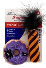 Huxley & Kent Halloween Kittybells Spider Donut & Black Flame Candle 2pk