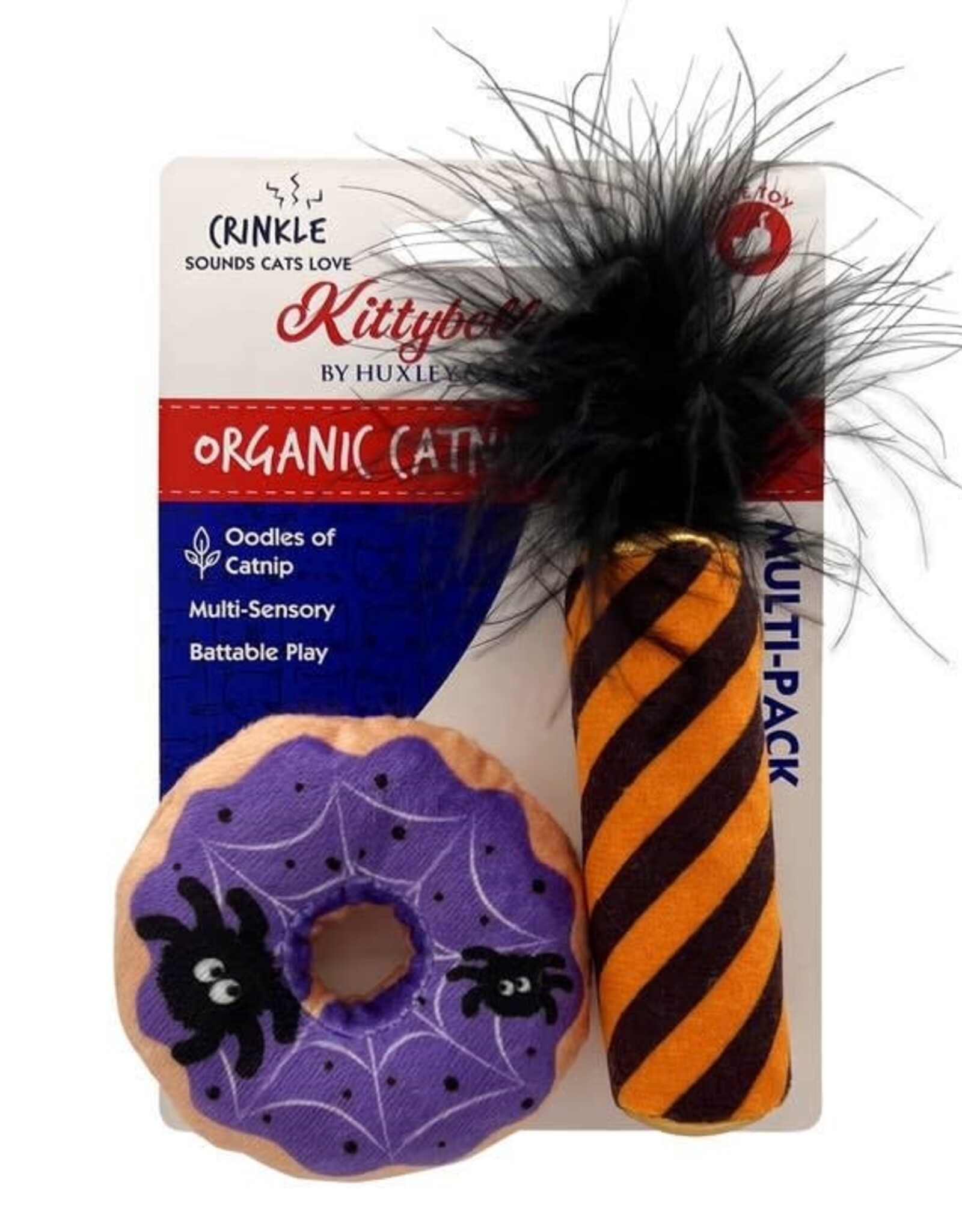 Huxley & Kent Halloween Kittybells Spider Donut & Black Flame Candle 2pk