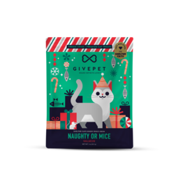 Give Pet Holiday Cat Treat - Naughty or Mice 1oz (Salmon)