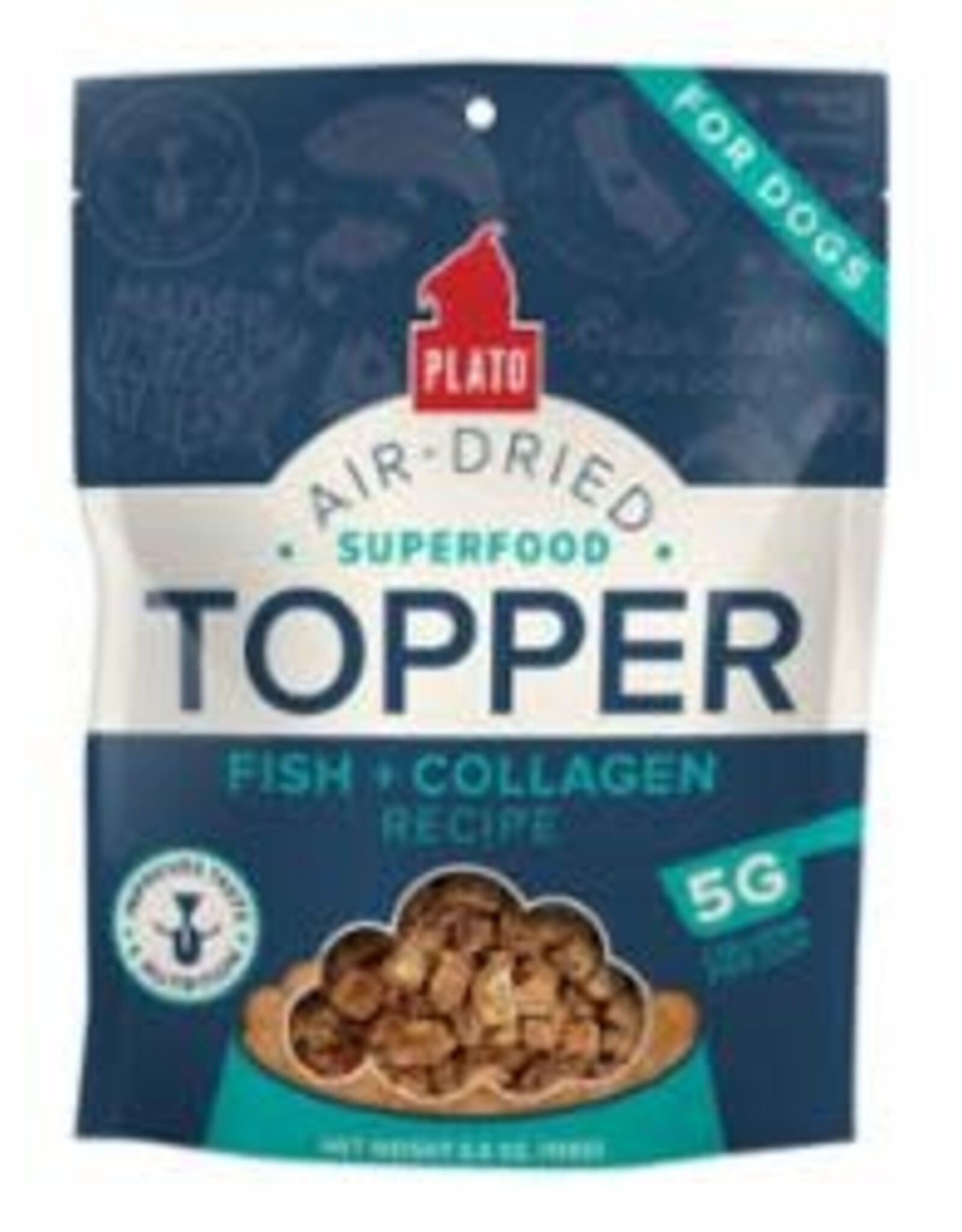 Plato Pet Treats Plato Fish & Collagen Topper