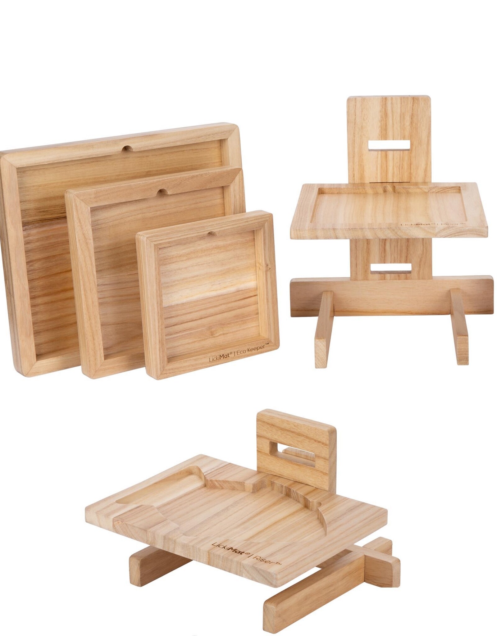 LickiMat LickiMat Eco Wooden Keepers and Risers