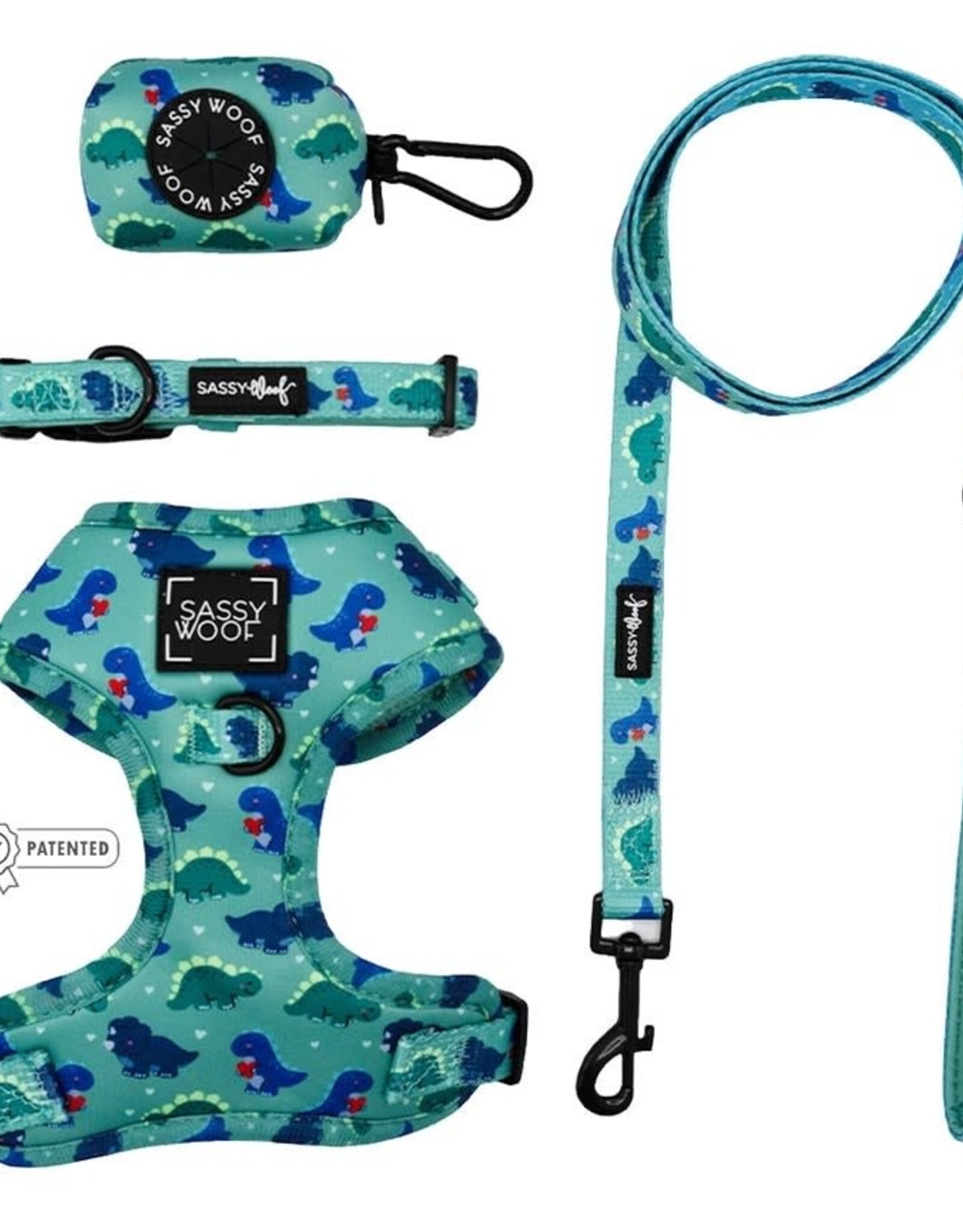 Sassy Woof Sassy Woof Dino Darling Adjustable Dog Harness