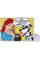 Dog Is Good Dog is Good Refrigerator Magnet - Half Pepperoni/Half Kibble