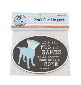 Dog Is Good Car Magnet: All Fun and Games