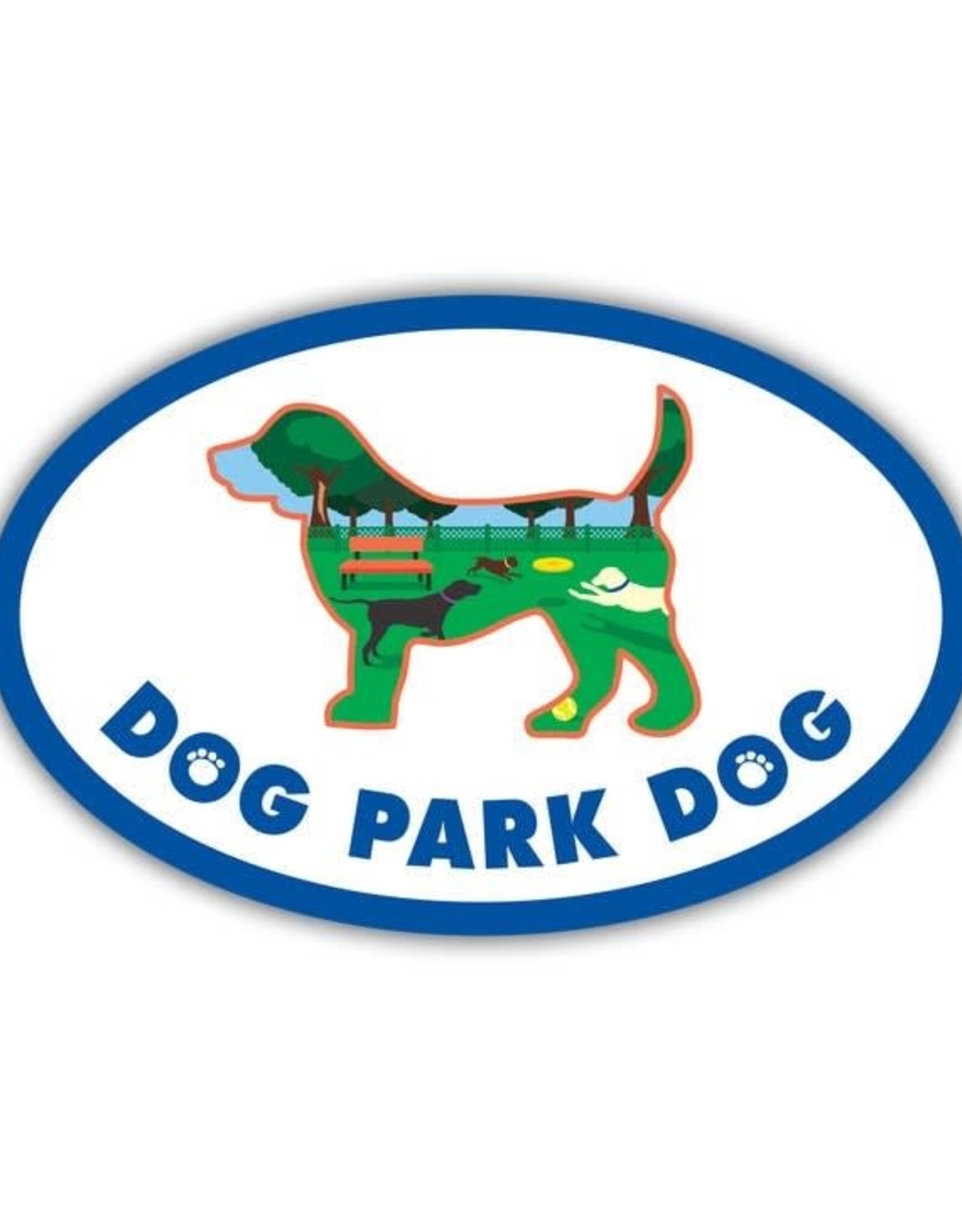 Dog Speak Car Magnet: Dog Park Dog