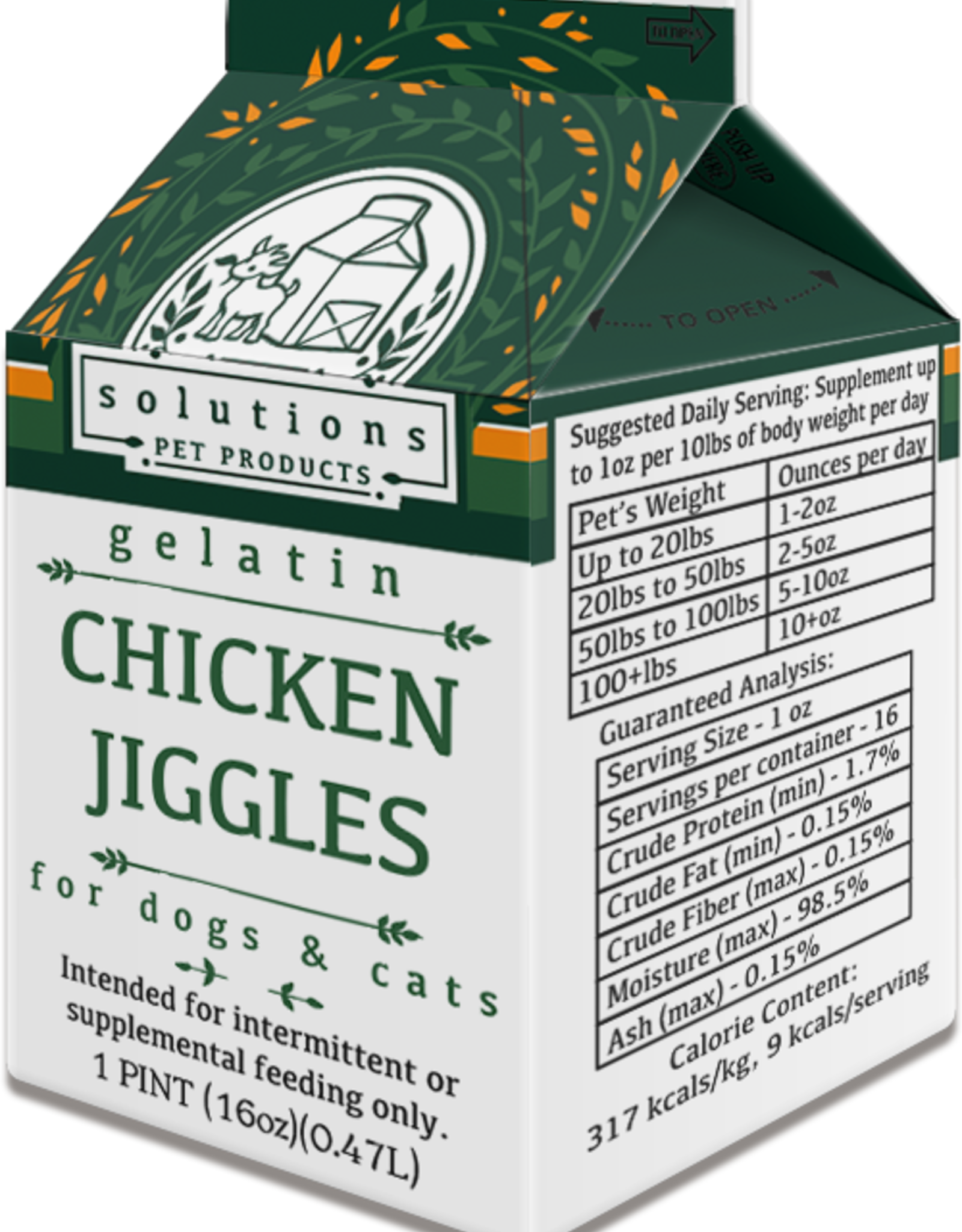 Solutions Pet Products Solutions Chicken Jiggles - Bone Broth