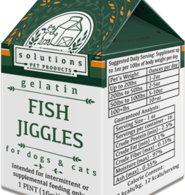 Solutions Pet Products Solutions Fish Jiggles - Bone Broth