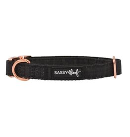 Sassy Woof Sassy Woof Baby Got Black Adjustable Dog Collar