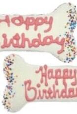Preppy Puppy Birthday Bone Pink 5.5"