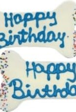 Preppy Puppy Birthday Bone Blue 5.5"