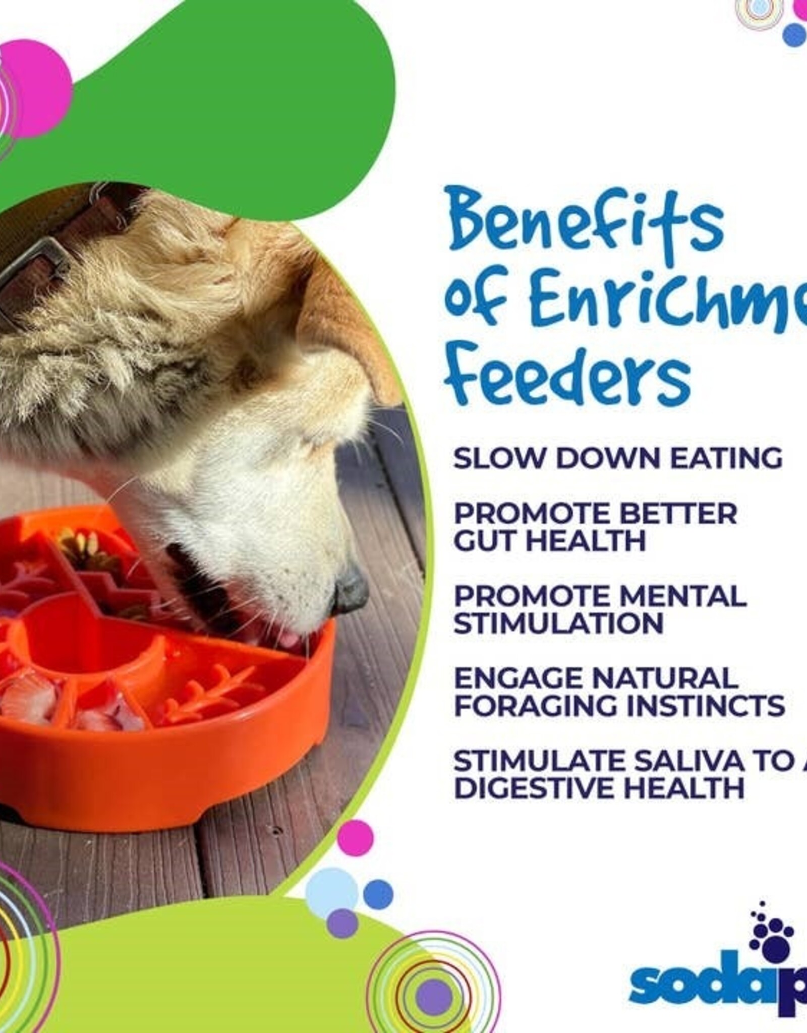 SodaPup SodaPup Great Outdoors Ebowl Enrichment Slow Feeder Bowl