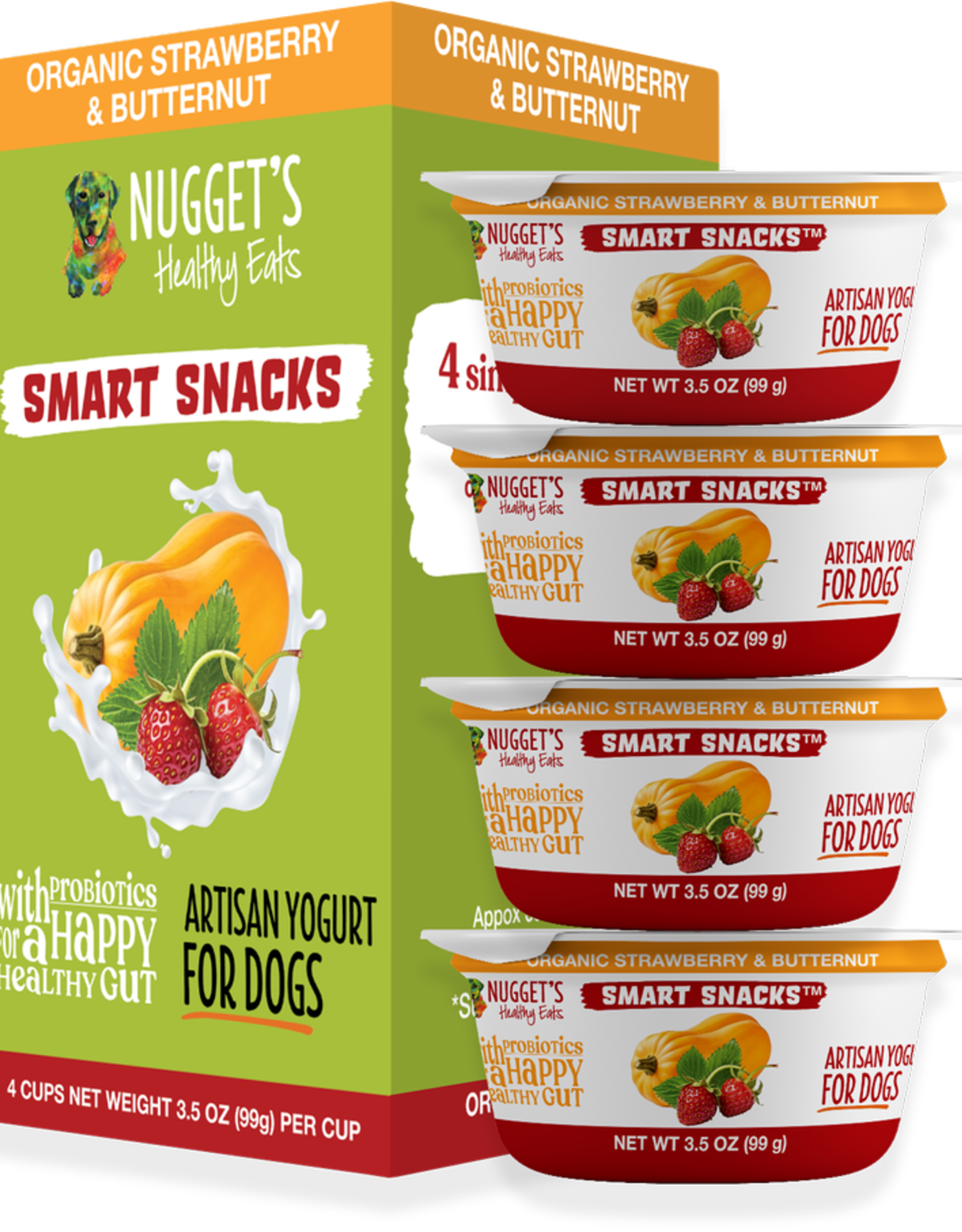 Nugget's Healthy Eats Nugget's Artisan Yogurt - Strawberry & Butternut