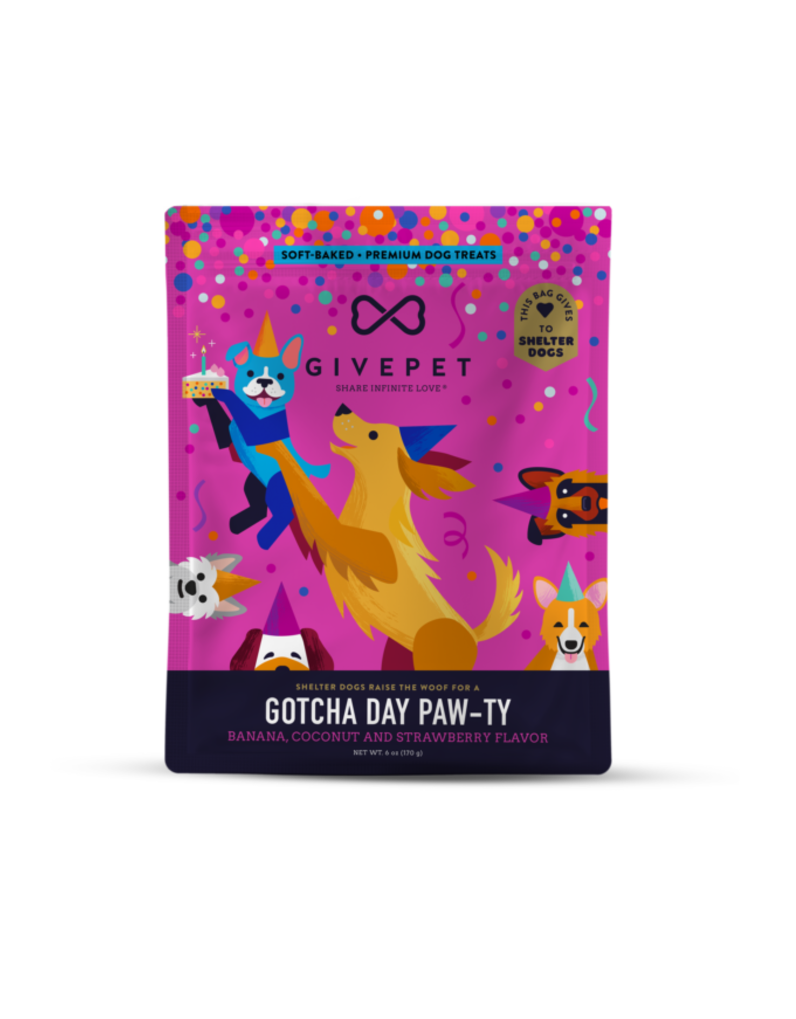 GivePet Gotcha Day Pawty Dog Treat