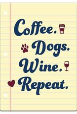 Dog Speak Dog Speak Refrigerator Magnet - Coffee. Dogs. Wine. Repeat