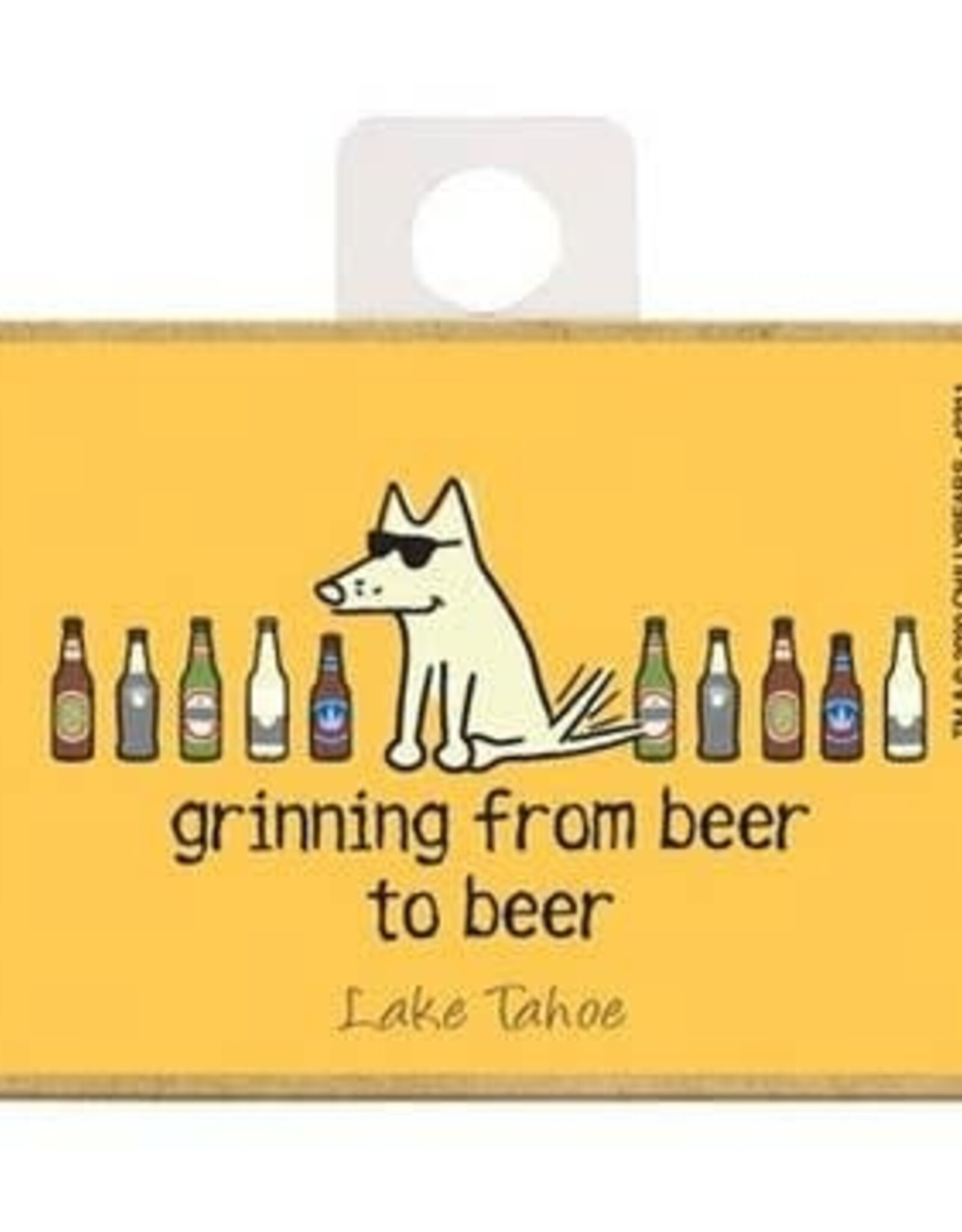 Dog Is Good Refrigerator Magnet - Grinning from Beer-To-Beer (Boise, Idaho)