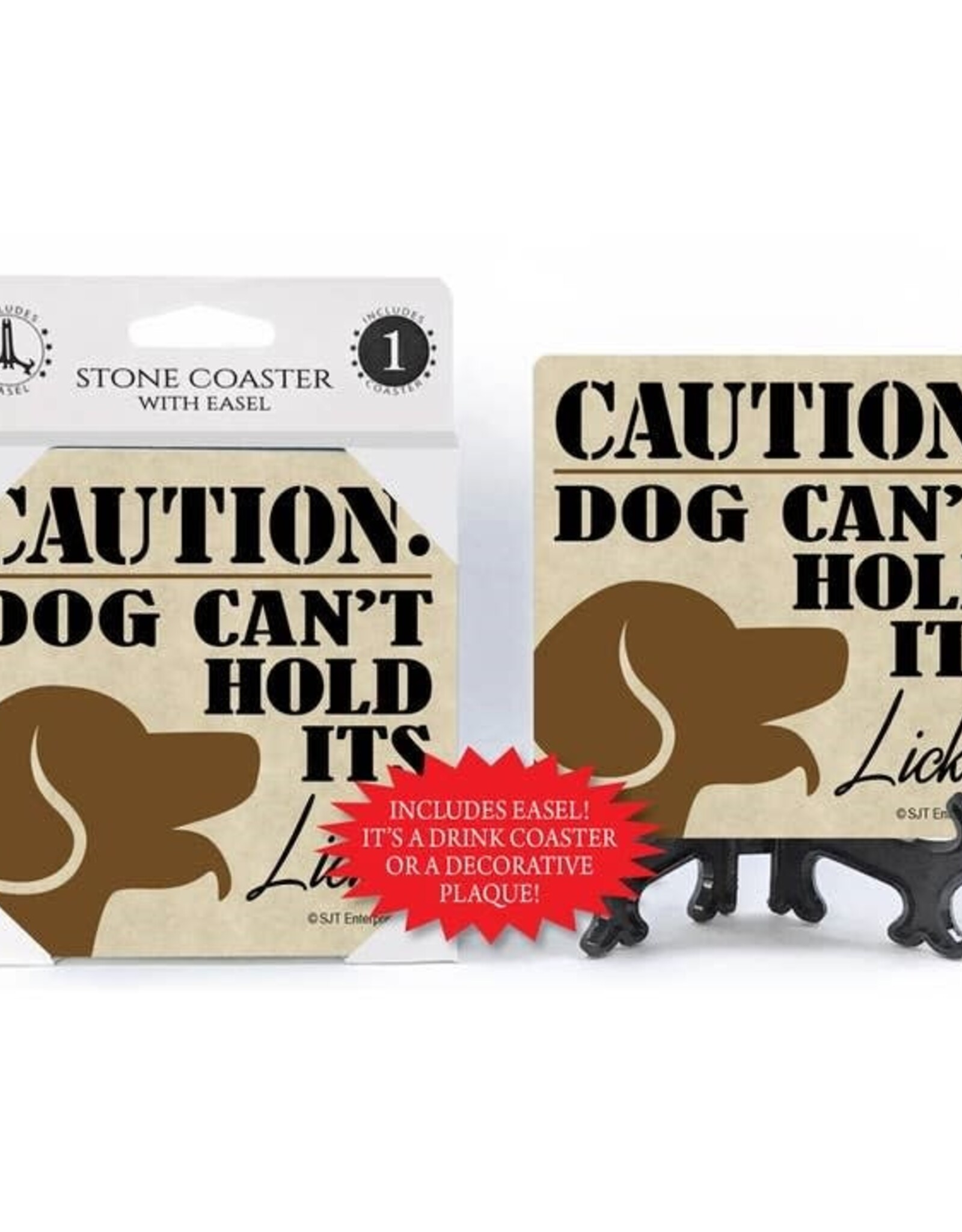 Stone Coaster - Dog Can't Hold Its Licker
