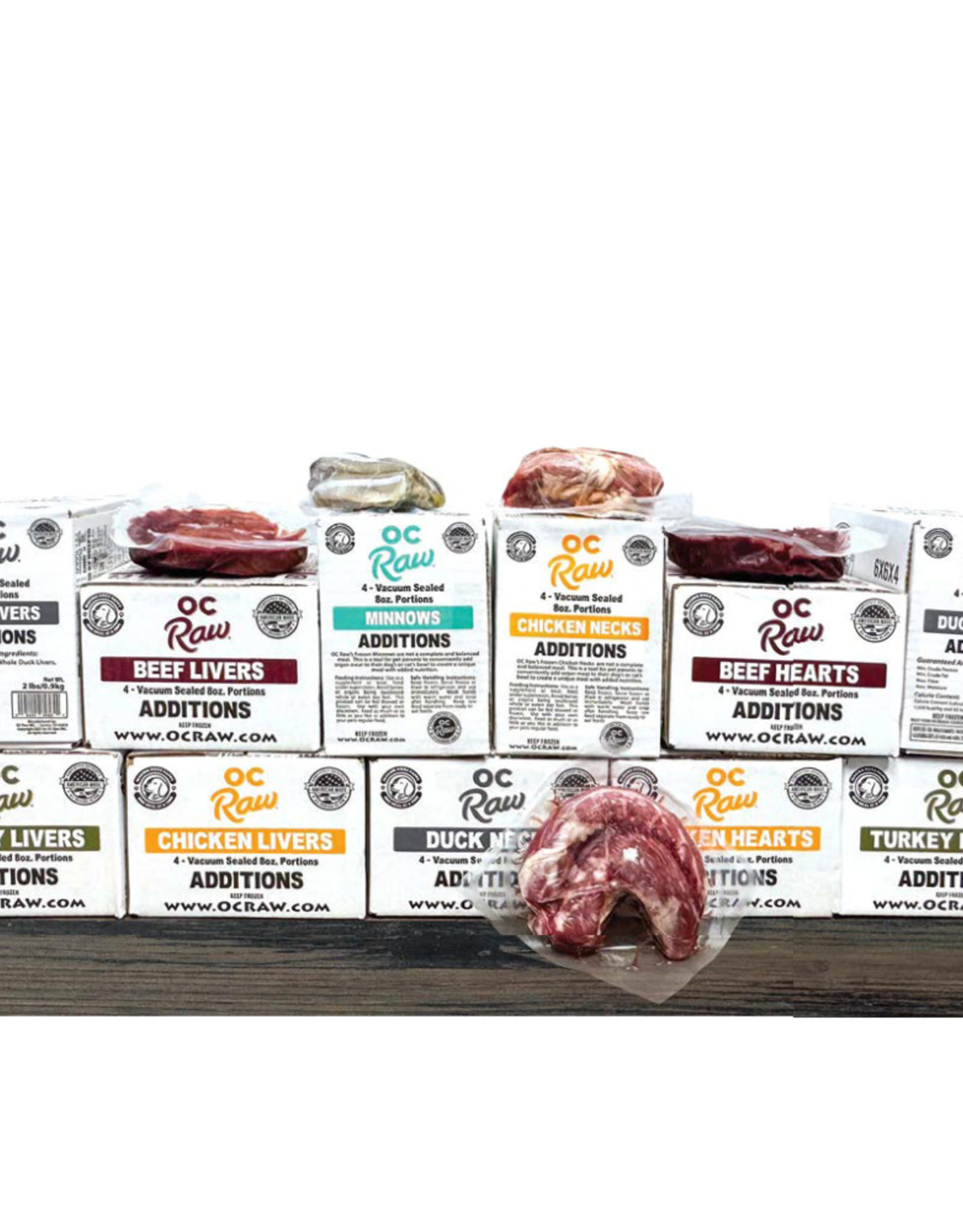 OC Raw Dog OC Raw Additions- Raw Frozen Dog Treats & Food Toppers