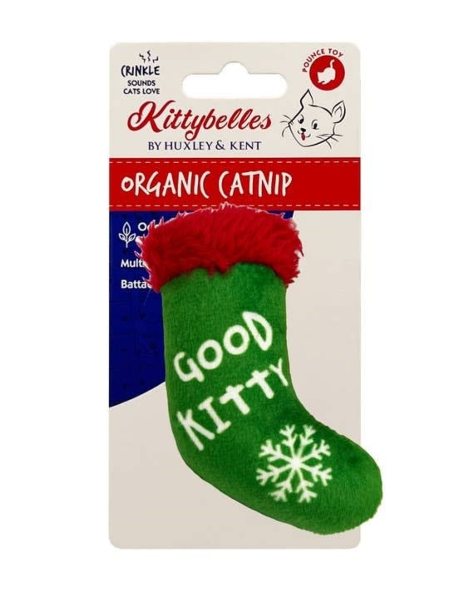 Huxley & Kent Holiday Good/Bad Kitty Stocking Cat Toy