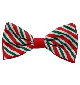 Huxley & Kent Holiday Bow Tie - Peppermint Stripe