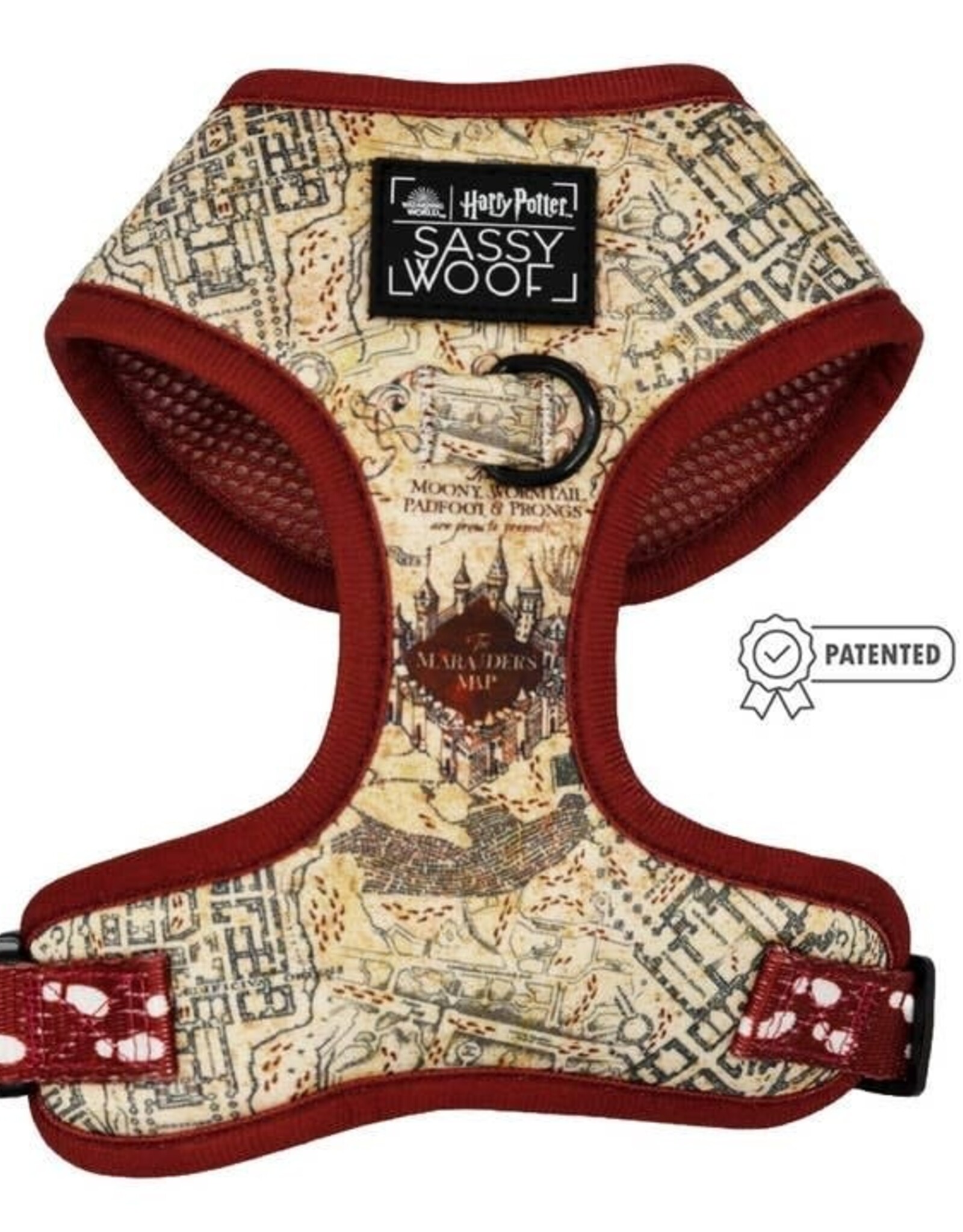 Sassy Woof Sassy Woof Harry Potter Marauders Map Adjustable Dog Harness