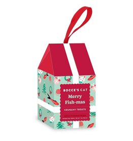Bocce Holiday Merry Fish-Mas Cat Ornament