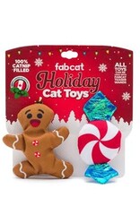 Fabcat Holiday Gingerbread & Peppermint 2 Pack