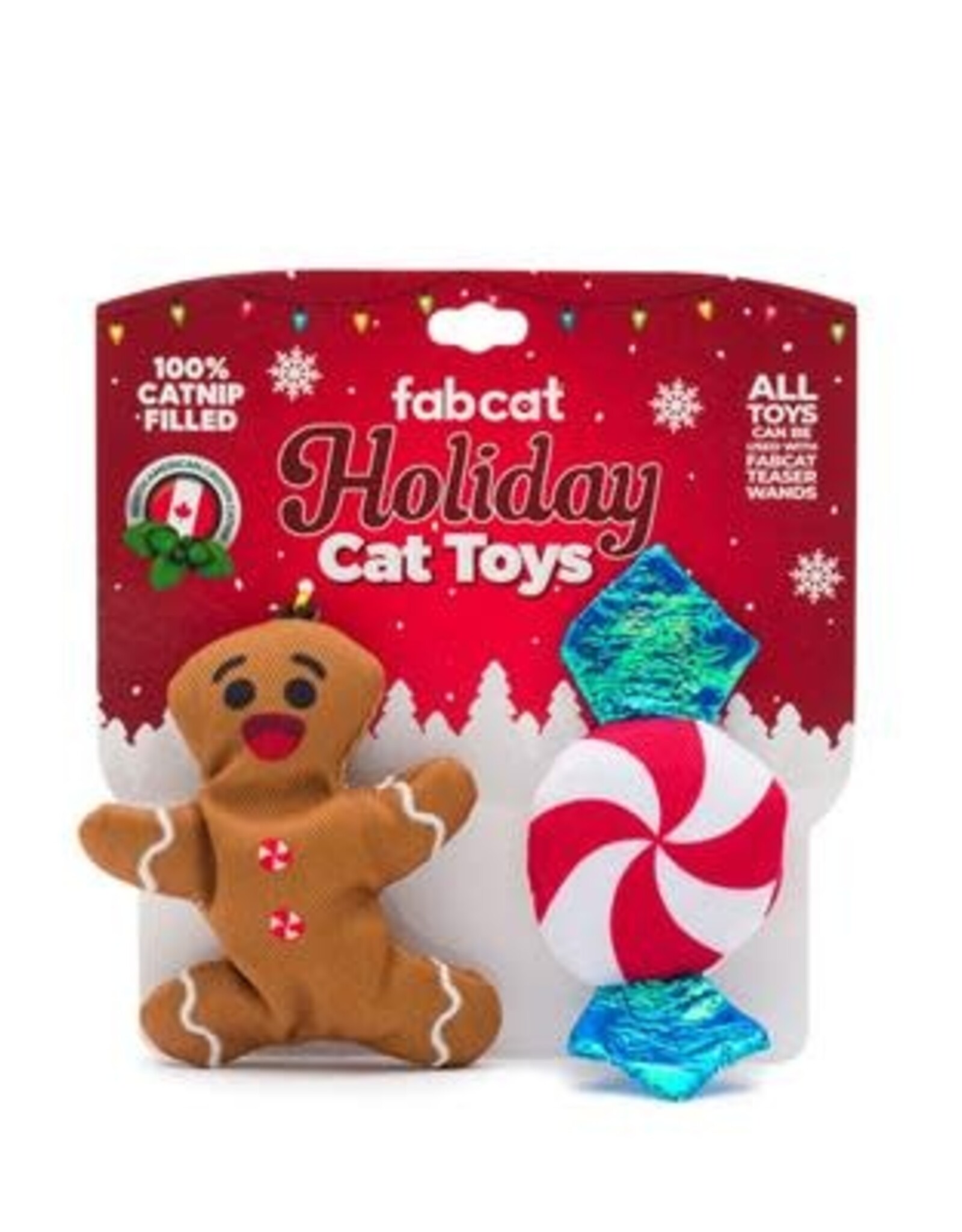 Fabcat Holiday Gingerbread & Peppermint 2 Pack
