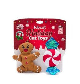 Fabcat Holiday Gingerbread & Peppermint 2 Pack
