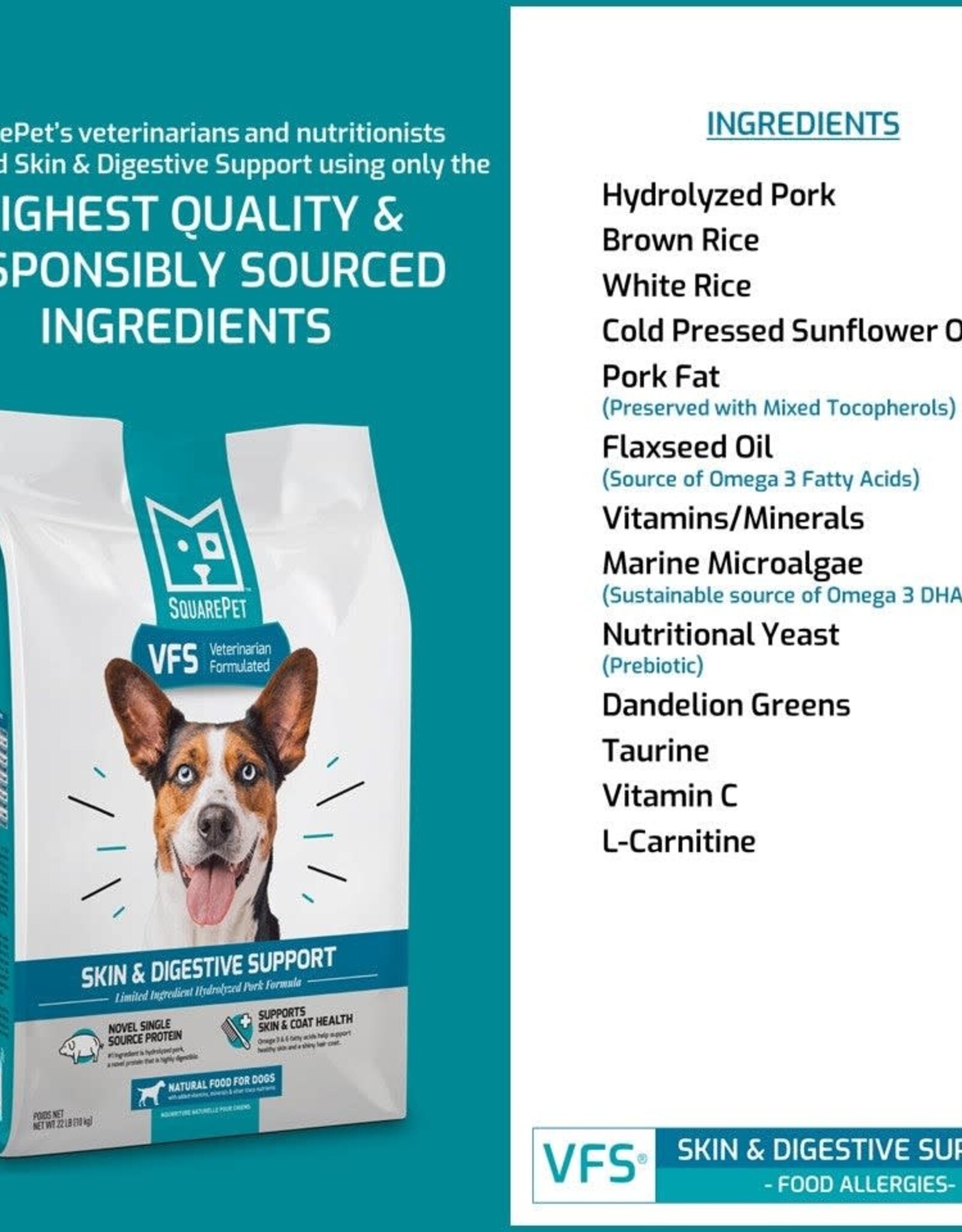Squarepet SquarePet VFS Skin & Digestive Support
