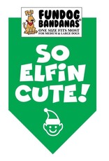 Dog Bandana - Holiday So Elfin Cute!